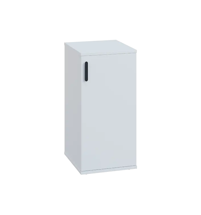 LN 2 - 3D kancelářská skříň, 1-dveřová, pravá, 750x360x400, bílá